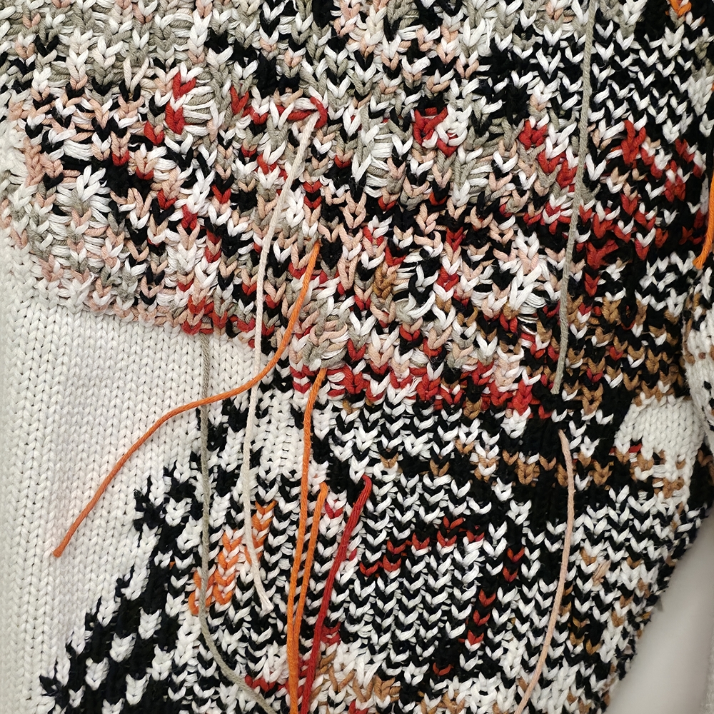 Dorothee Schumacher Fringe Sweater Cotton Knit Size Small - Picture 9 of 14